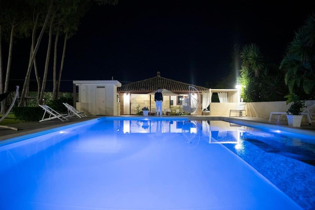 Canicattì Villa Laoconte Piscina, Jacuzzi E Biliardo מראה חיצוני תמונה